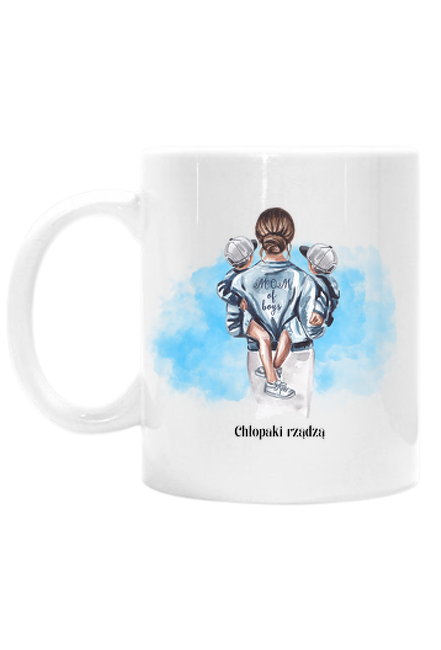 Klasyczny kubek - Dla mamy 002 - Chłopaki rządzą