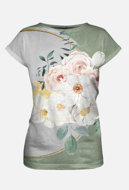 T-shirt "białe kwiaty"
