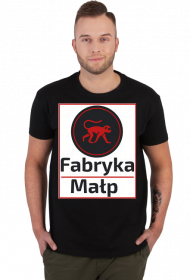 koszulka czarna logo małpy