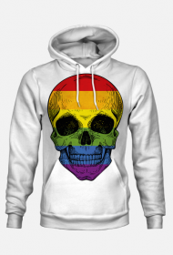 Bluza biała z czaszką