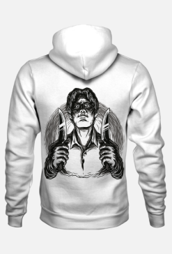 Bluza biała z czaszką