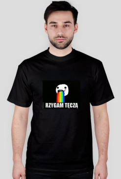 T-shirt ''Rzygam teczą''