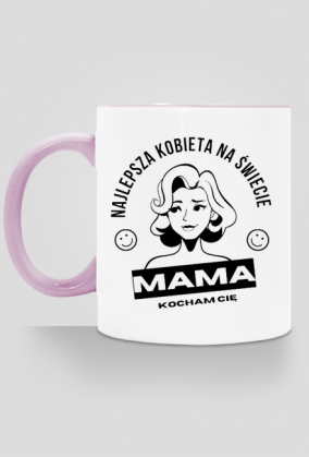 Kubek z kolorowym uchem Mama