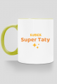 Kubek Super Taty z kolorowym uchem