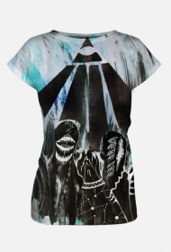 Okultyzm - Koszulka Damska Niebieska