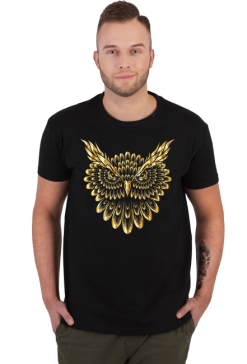 T-shirt "złota sowa"