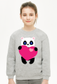 Bluza "panda z sercem"