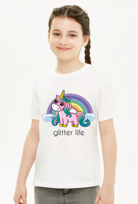 T-shirt "glitter life"