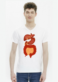 T-shirt "układ pokarmowy"