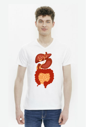 T-shirt "układ pokarmowy"