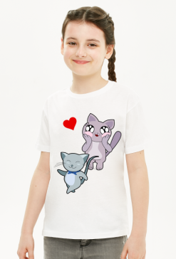 T-shirt "kotki"