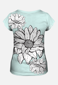T-shirt "biały kwiat"