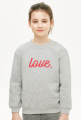 Słodka bluza dla dziecka love miłość napis po angielsku