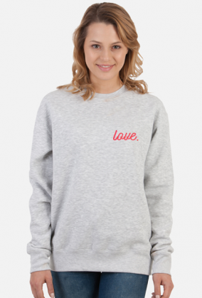 Bluza damska z napisem love miłość po angielsku
