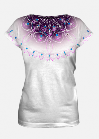Mandala fioletowego płomienia - koszulka damska v.8
