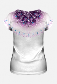 Mandala fioletowego płomienia - koszulka damska v.8