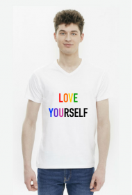 LOVE YOURSELF KOSZULKA V-NECK