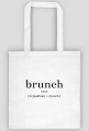 Torba z napisem po angielsku brunch
