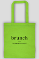 Torba z napisem po angielsku brunch