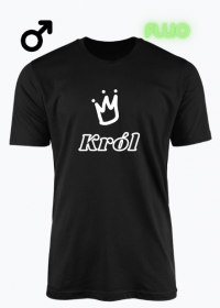 Zestaw nr #1 | Królowie i Królowe | Koszulka męska fluorescencyjna - król