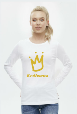 Zestaw nr #1 | Królowie i Królowe | Koszulka damska z długim rękawem - Królewna