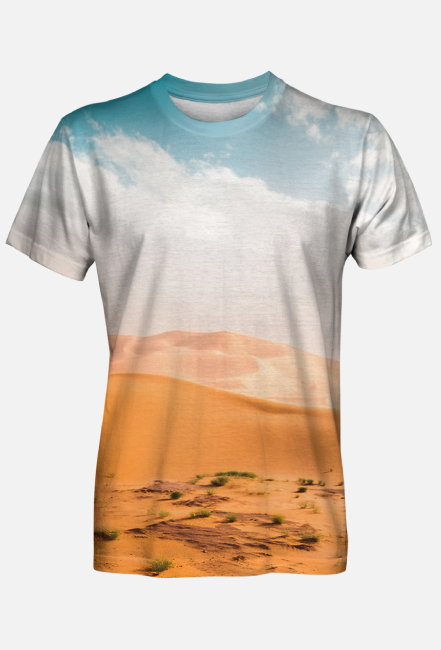 T-shirt męski fullprint - Desert
