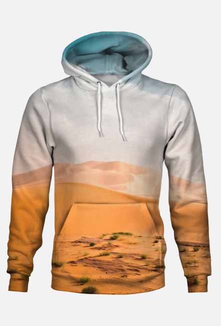 Bluza z kapturem fullprint - Desert