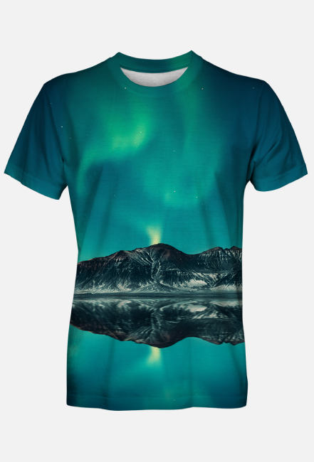T-shirt męski fullprint - Aurora