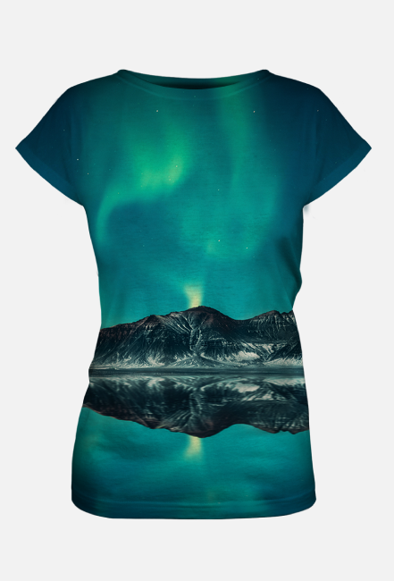 T-shirt damski fullprint - Aurora