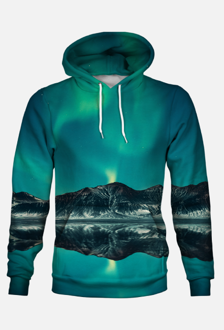 Bluza z kapturem fullprint - Aurora