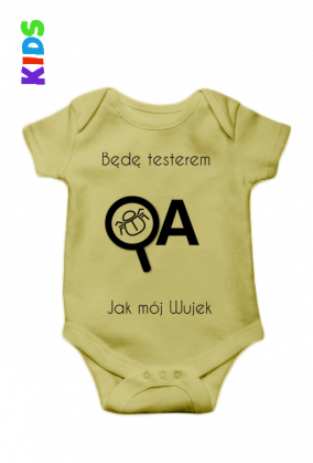 Dziecięce Body - Będę Testerem jak mój Wujek