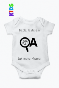 Dziecięce Body - Będę Testerem jak moja Mama