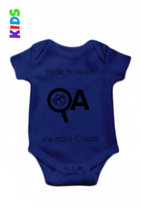 Dziecięce Body - Będę Testerem jak moja Ciocia