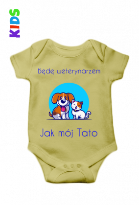 Dziecięce Body - Będę Weterynarzem jak mój Tato
