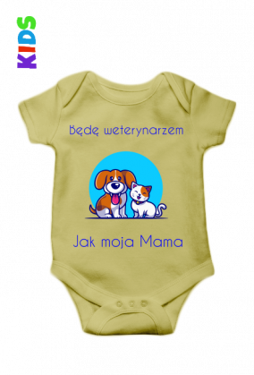 Dziecięce Body - Będę Weterynarzem jak moja Mama
