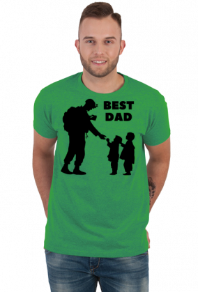 Koszulka Best Dad militaria