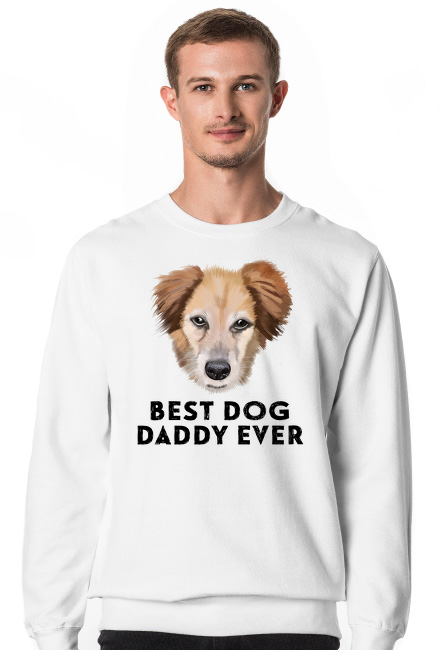 best dog daddy ever bluza biała