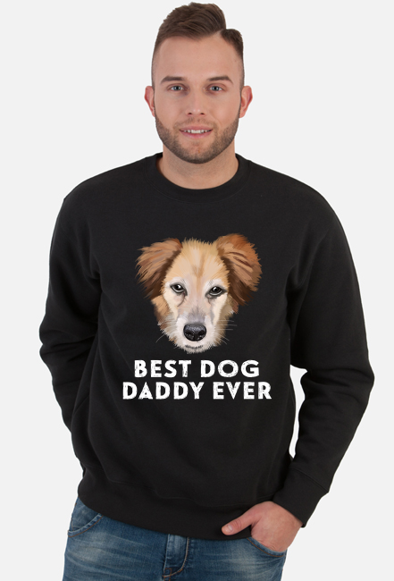 best dog daddy ever bluza czarna