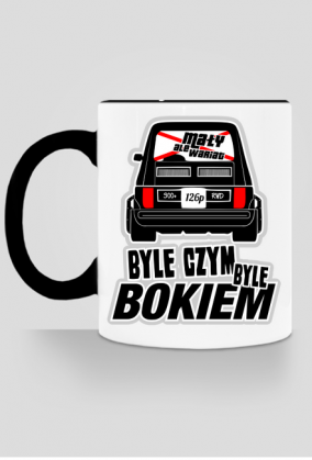 126p - Byle bokiem (kubek kolor)