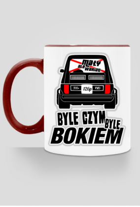 126p - Byle bokiem (kubek kolor)