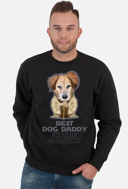 best dog daddy galaxy bluza czarna