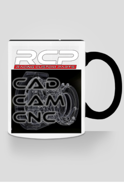 Coffe mug white RCP CAD CAM CNC