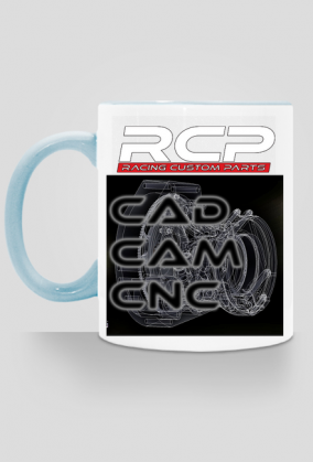 Coffe mug white RCP CAD CAM CNC