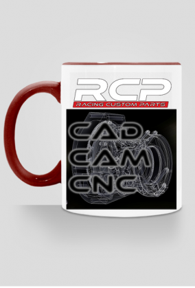 Coffe mug white RCP CAD CAM CNC