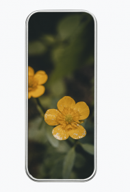 Piórnik metalowy z motywem kwiatowym