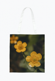 Eko torba z motywem kwiatowym