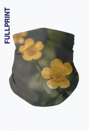 Komin wielofunkcyjny z motywem polnych kwiatów