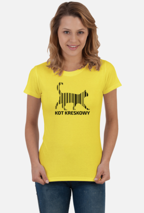 Kot kreskowy (koszulka damska) cg