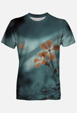 T-shirt męski - kwiaty surreal