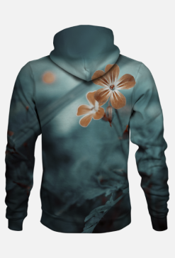 Bluza z kapturem full print - kwiaty surreal
